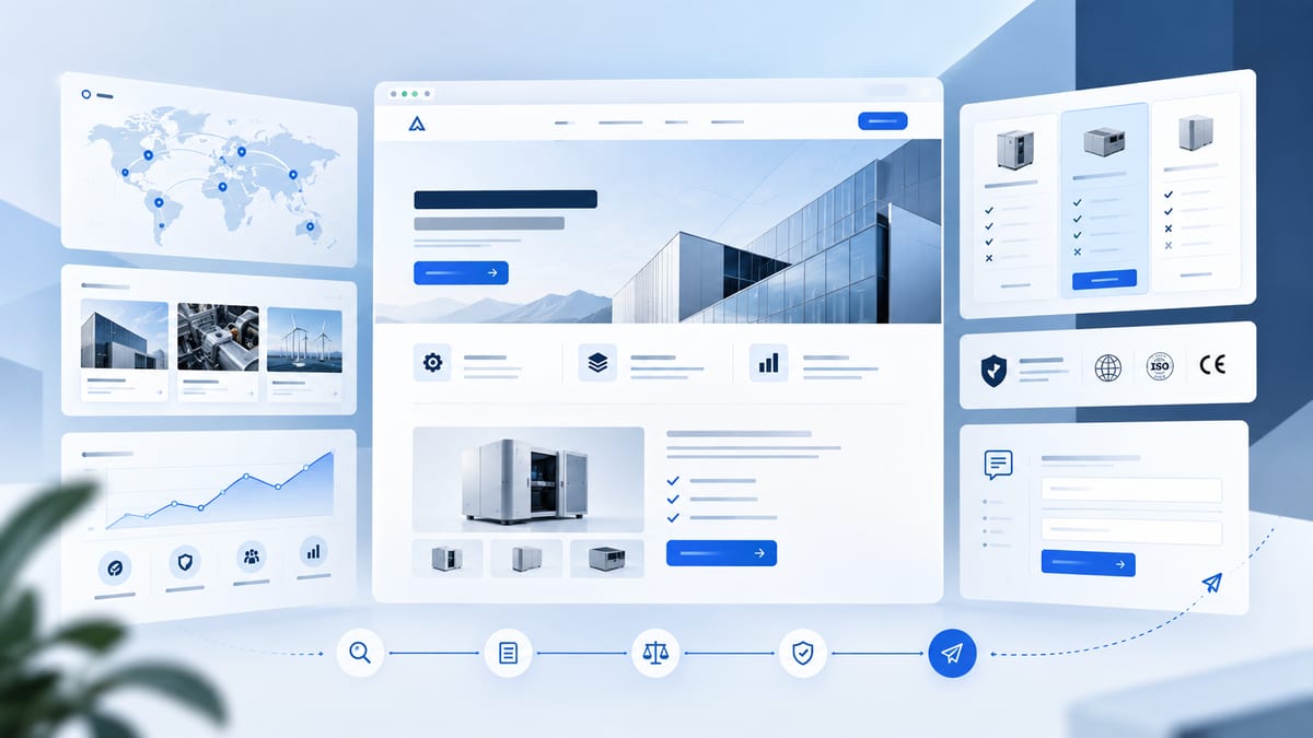 Scalable web development interface for international businesses