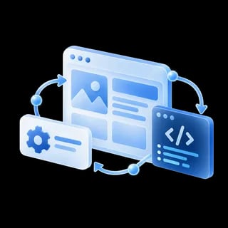 Web design and development interface